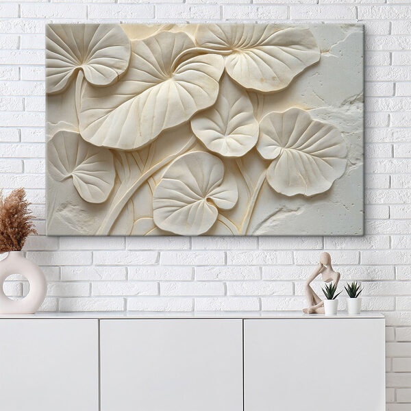 Textured Leaves in Soft Tones Textured Leaves in Soft Tones
