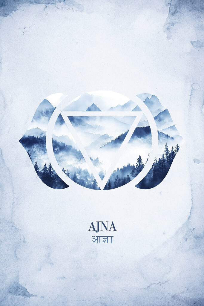 Logo with mountains and trees