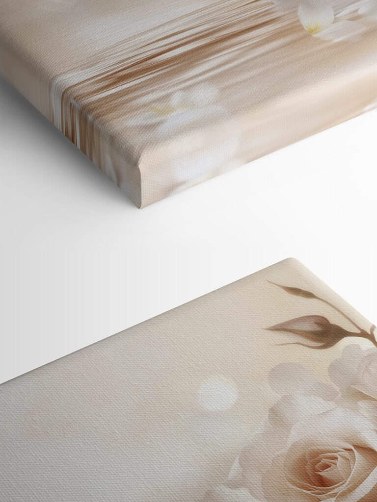 Group of white roses and cinnamon sticks in water