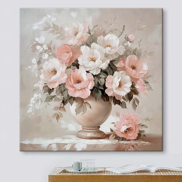 Painting of flowers in a vase Painting of flowers in a vase