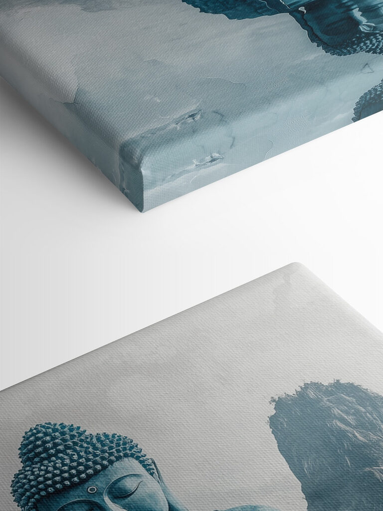 Statue of a person sitting on a lotus flower in water Statue of a person sitting on a lotus flower in water