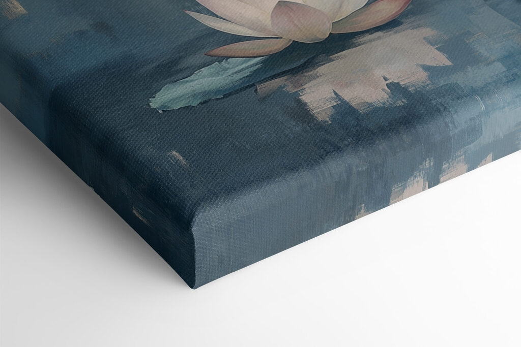 Statue of a buddha sitting in a lotus position surrounded by water Statue of a buddha sitting in a lotus position surrounded by water