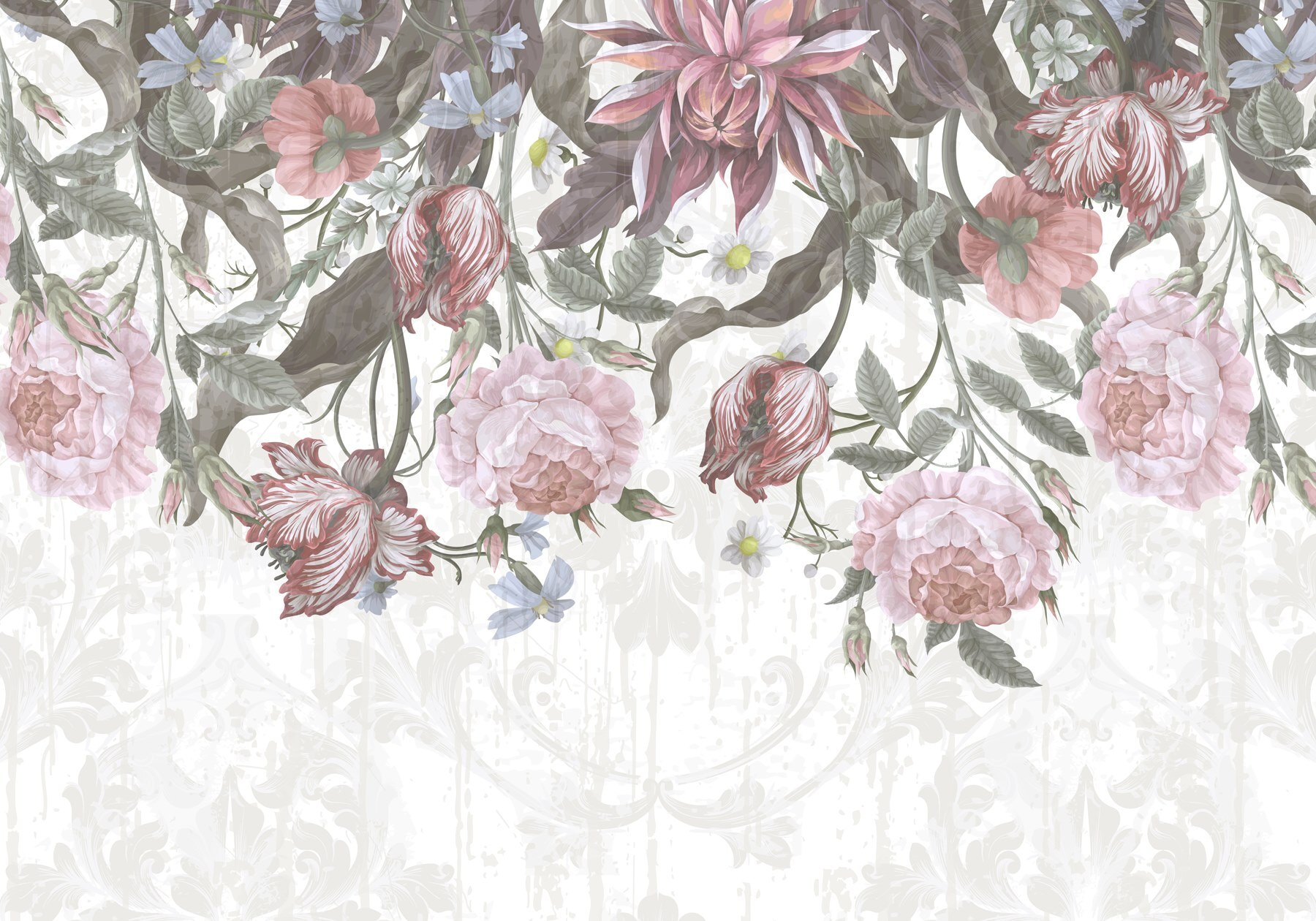 Delicate blooms in soft hues