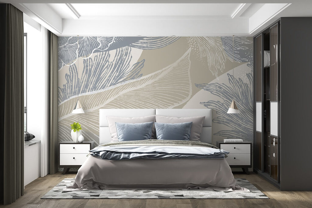 Soft hues and delicate floral patterns