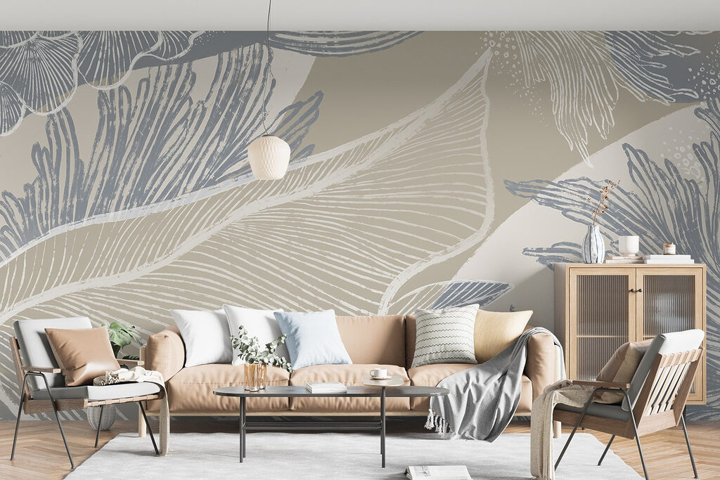 Soft hues and delicate floral patterns