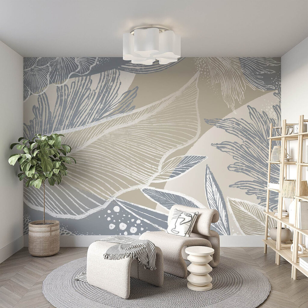 Soft hues and delicate floral patterns