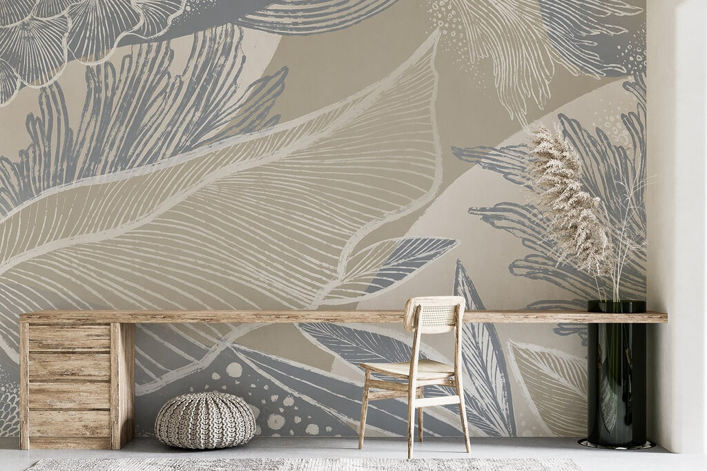 Soft hues and delicate floral patterns