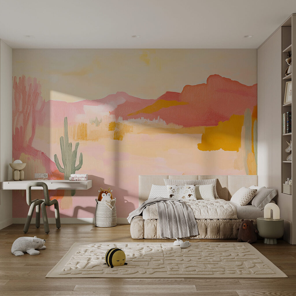 Painting of a desert landscape