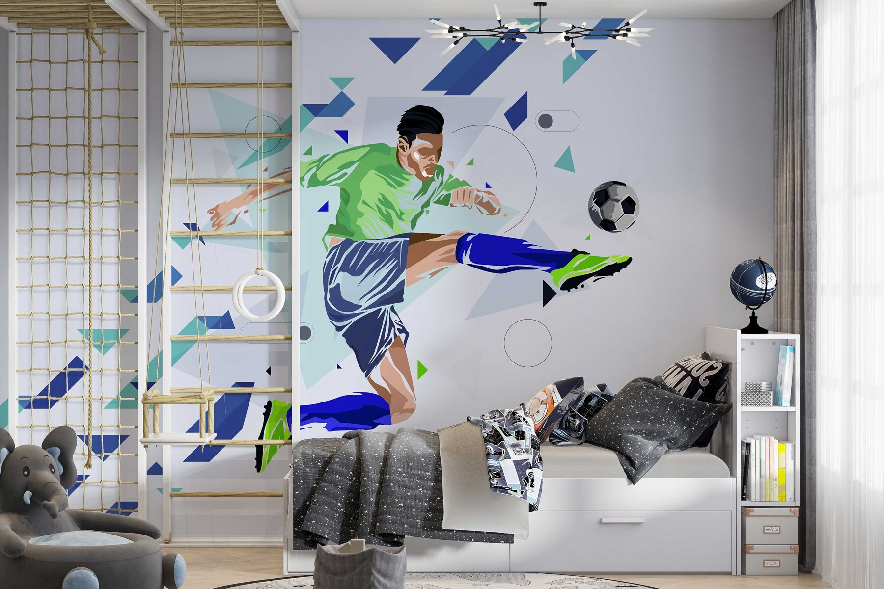 Man kicking a football ball Man kicking a football ball