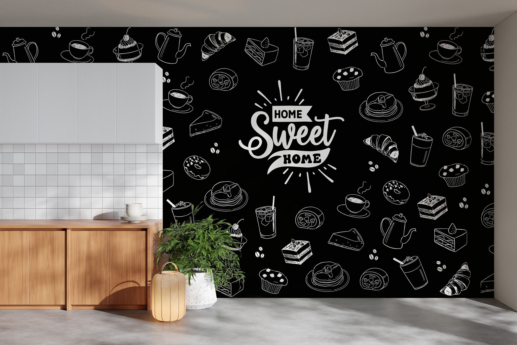 Black and white image of food Black and white image of food