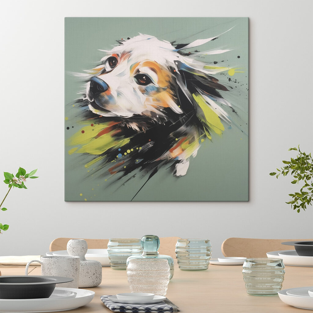 Painting of a dog Painting of a dog