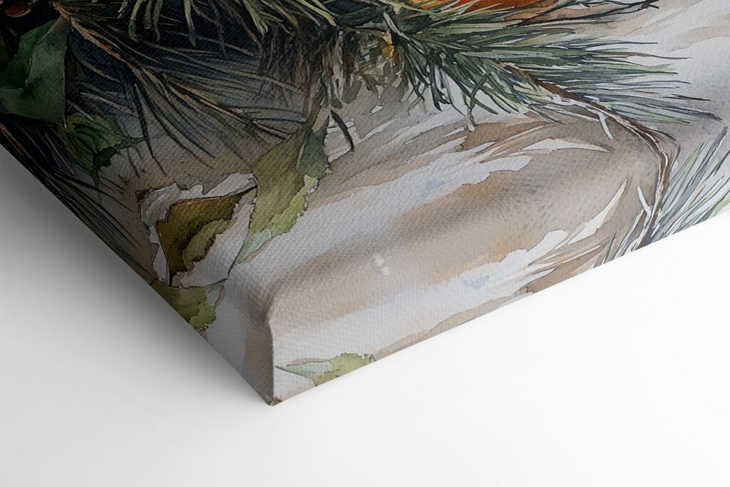 Painting of oranges and candles Painting of oranges and candles