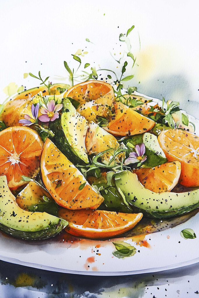 Plate of fruit and vegetables Plate of fruit and vegetables