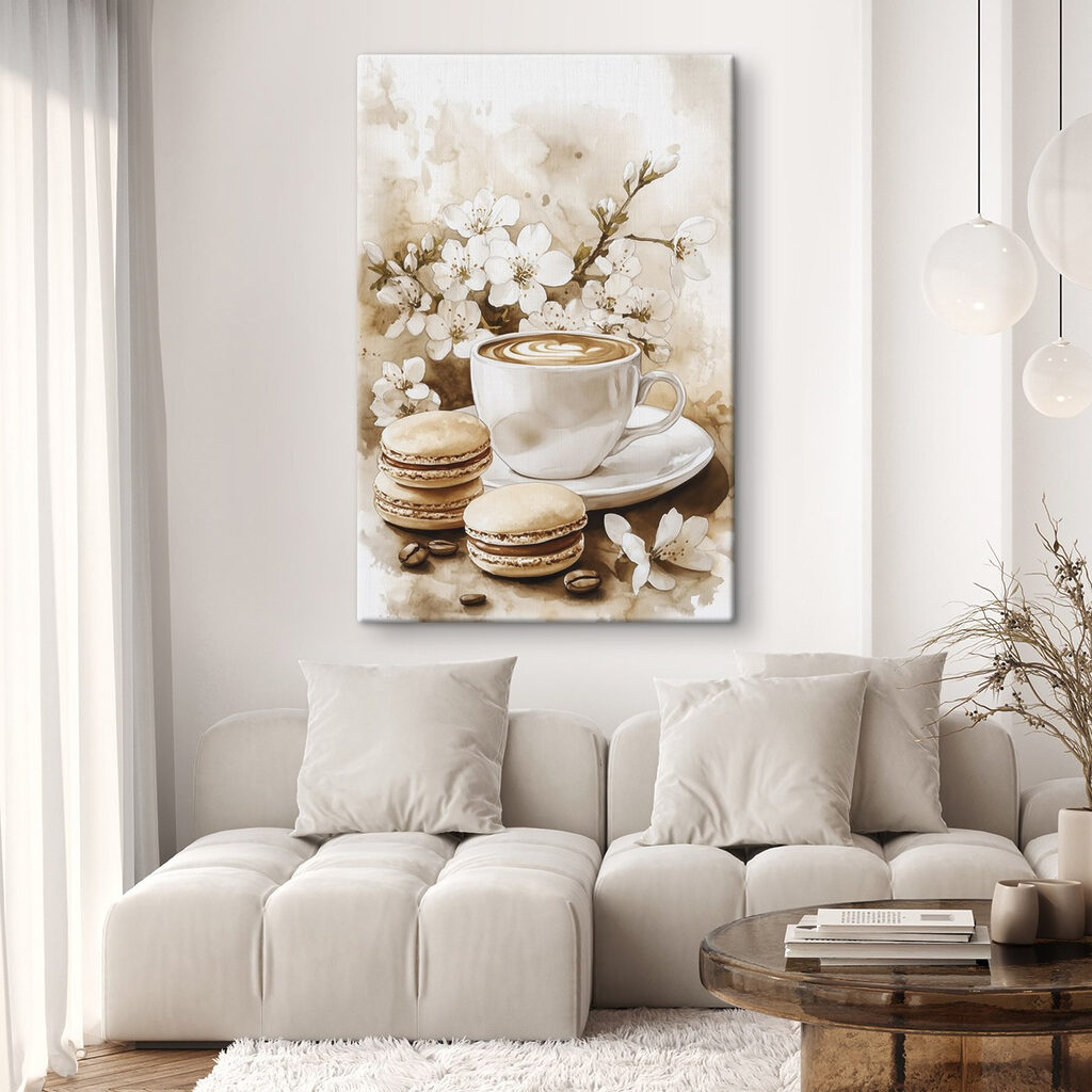 Cup of coffee and macaroons Cup of coffee and macaroons