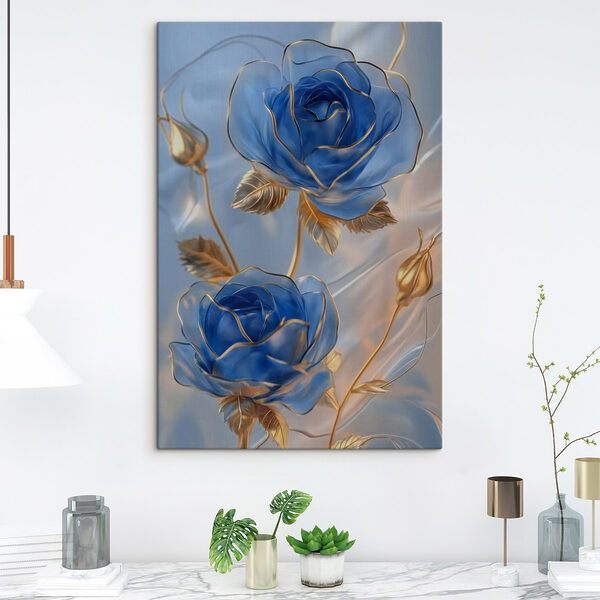 Delicate blue roses in soft light Delicate blue roses in soft light