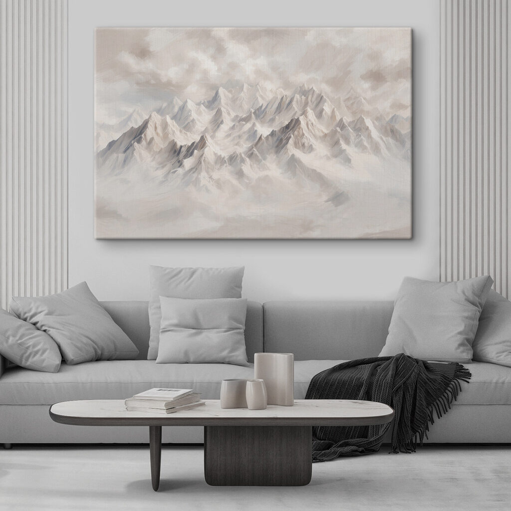 Mountain range with clouds Mountain range with clouds