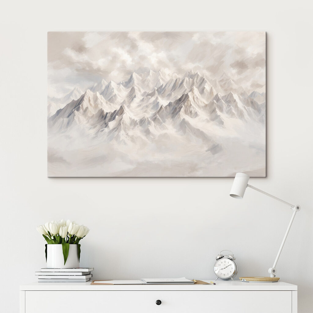 Mountain range with clouds Mountain range with clouds