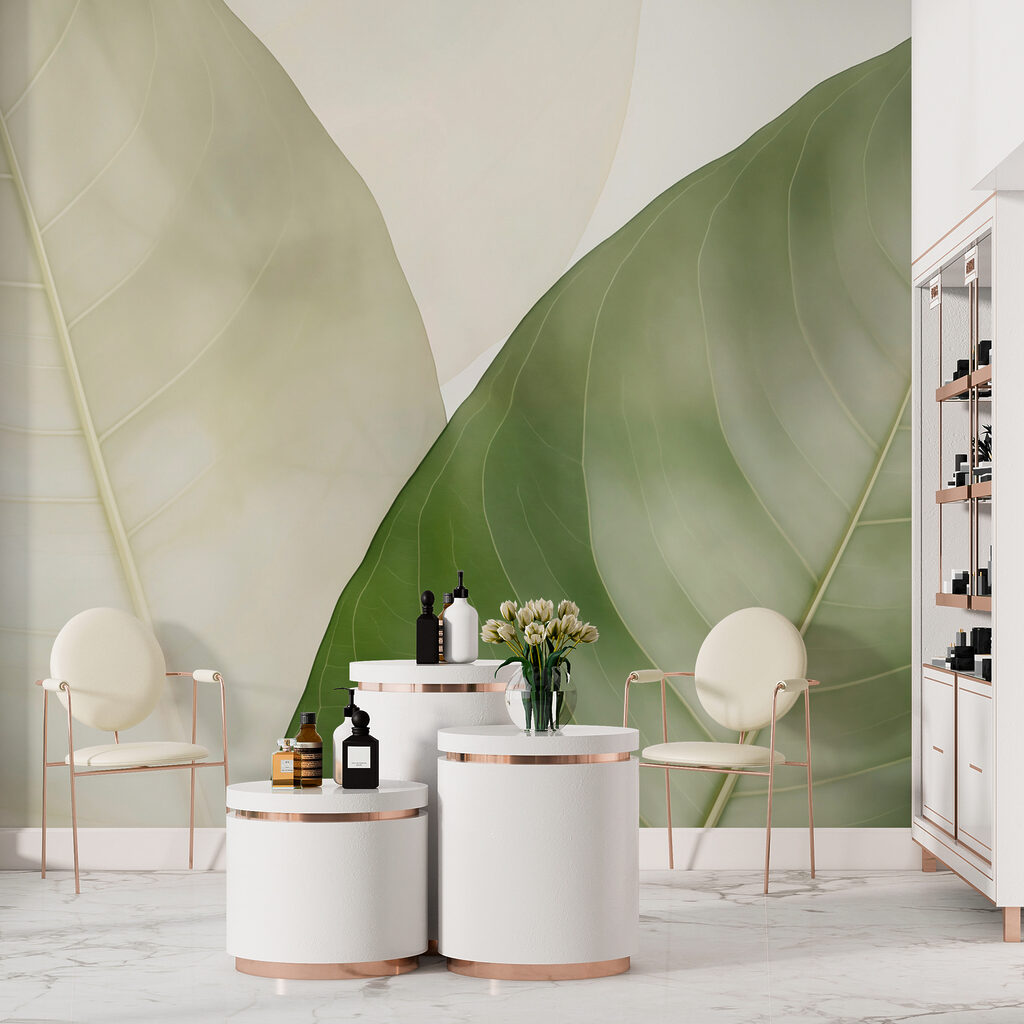 Elegant leaves in soft hues Elegant leaves in soft hues