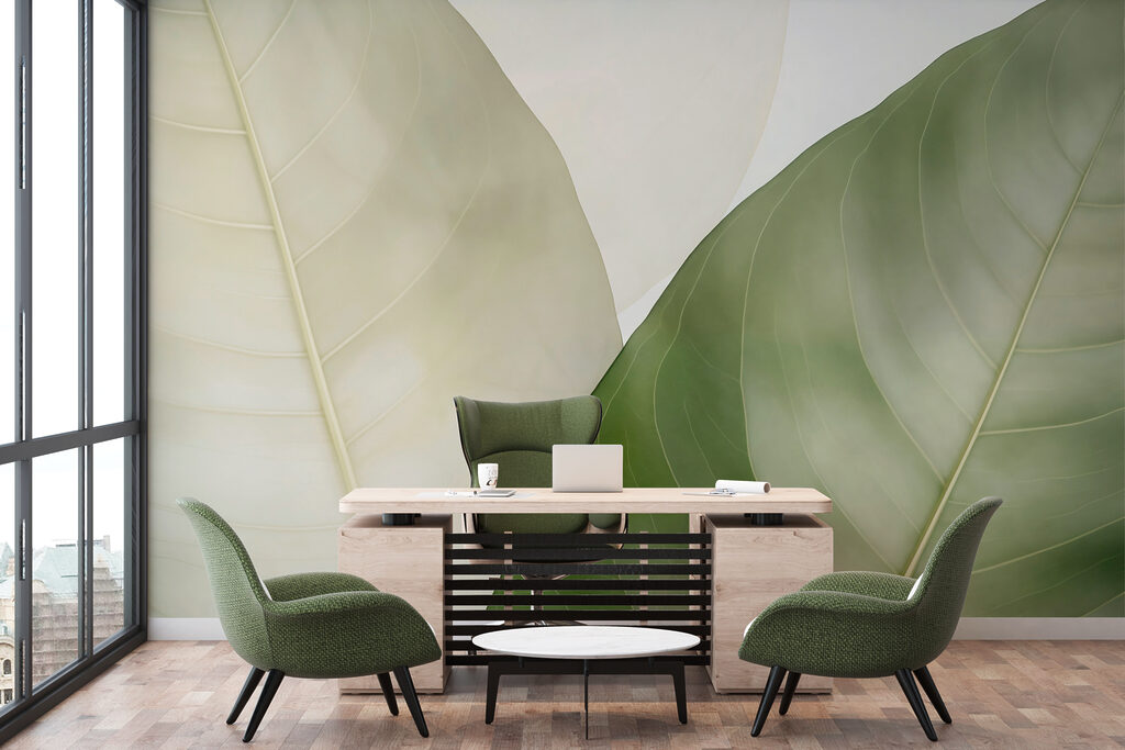 Elegant leaves in soft hues Elegant leaves in soft hues