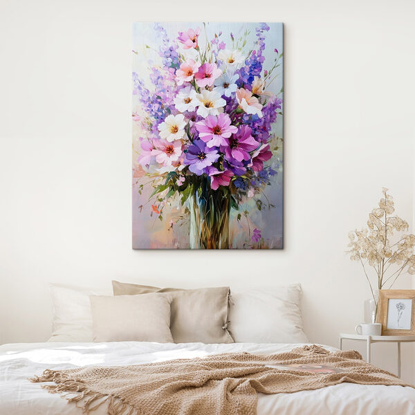 Painting of flowers in a vase Painting of flowers in a vase