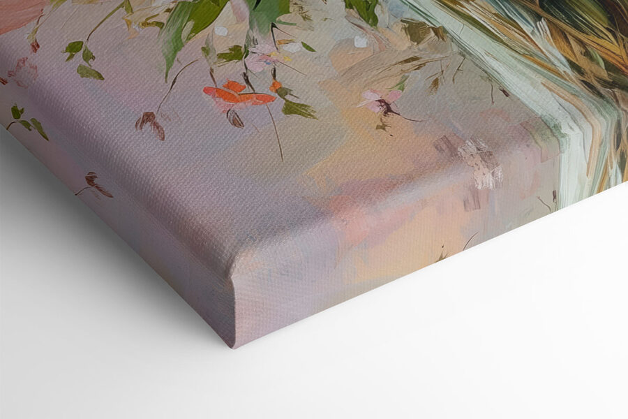 Painting of flowers in a vase Painting of flowers in a vase