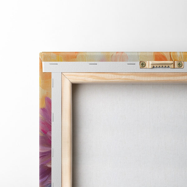 Painting of flowers on a canvas Painting of flowers on a canvas