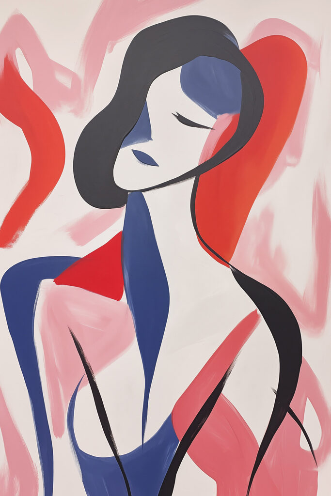 Painting of a woman Painting of a woman