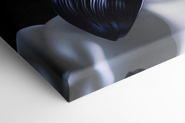 Black flower on a white cloth Black flower on a white cloth