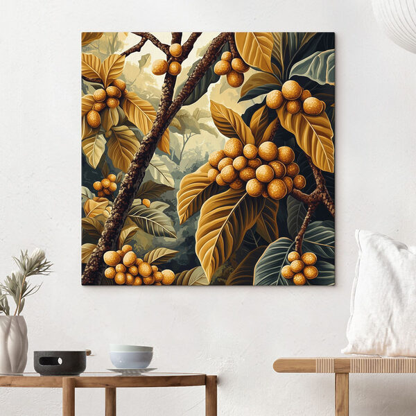 Painting of a tree with fruits Painting of a tree with fruits