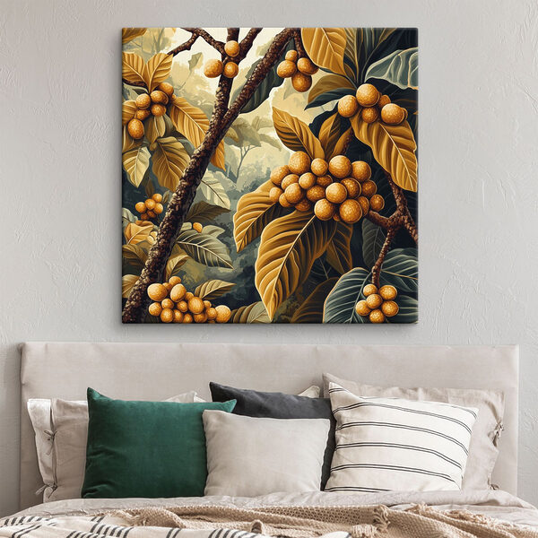Painting of a tree with fruits Painting of a tree with fruits