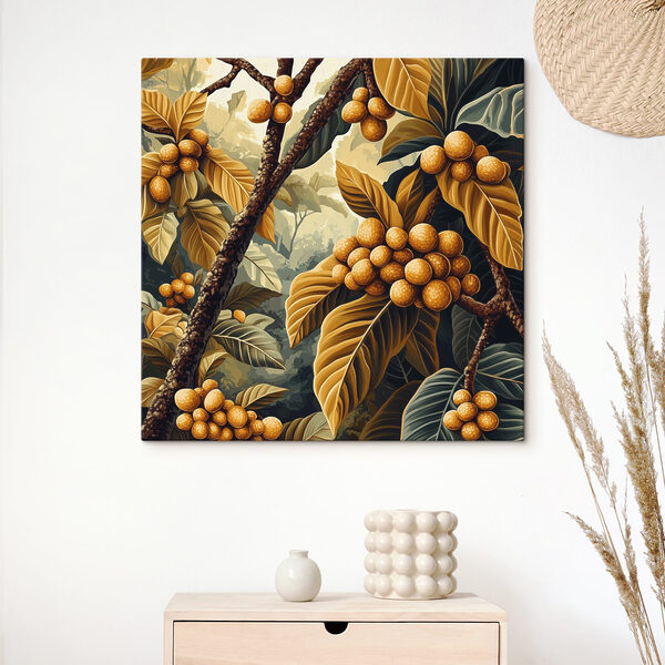 Painting of a tree with fruits Painting of a tree with fruits