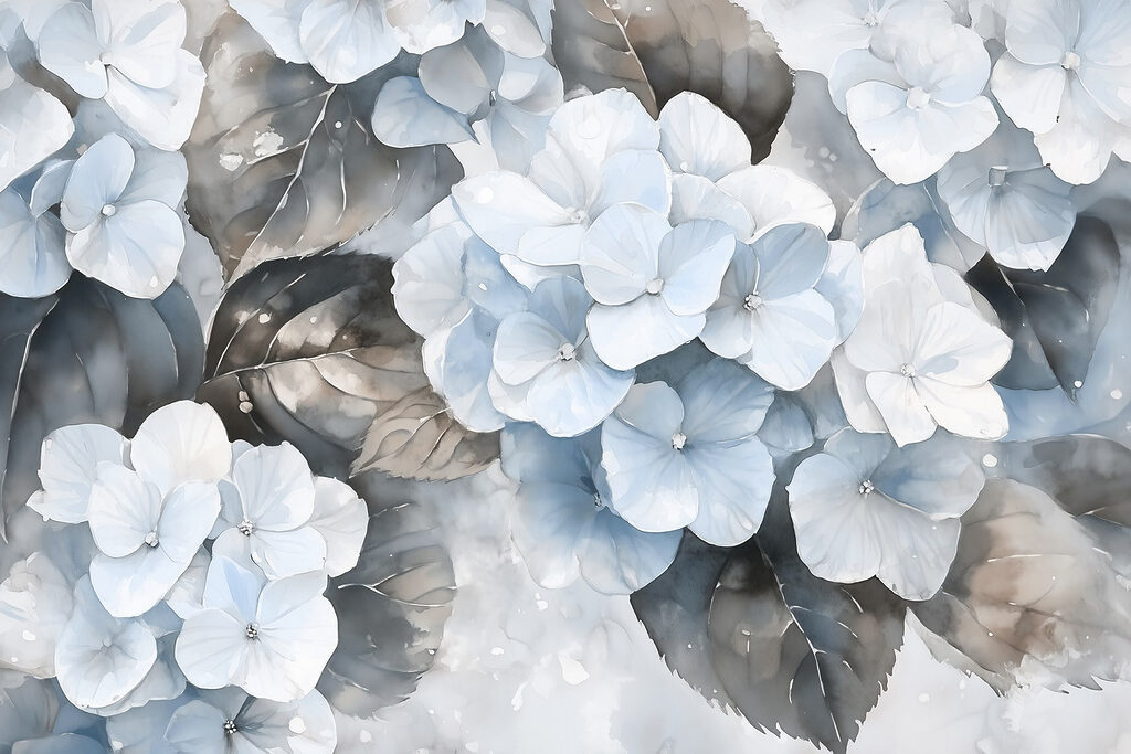 Soft flowers in tranquil hues Soft flowers in tranquil hues