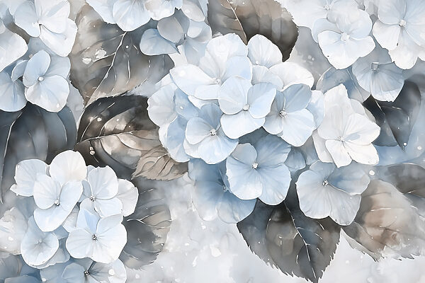 Soft flowers in tranquil hues Soft flowers in tranquil hues