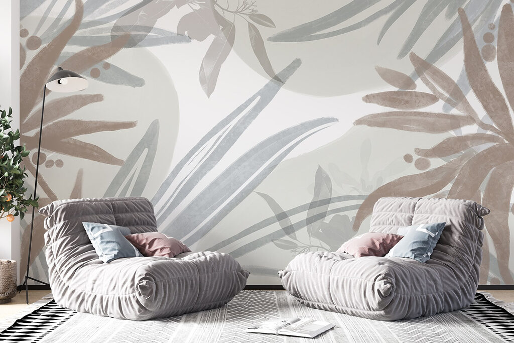 Floral patterns in soft pastel hues