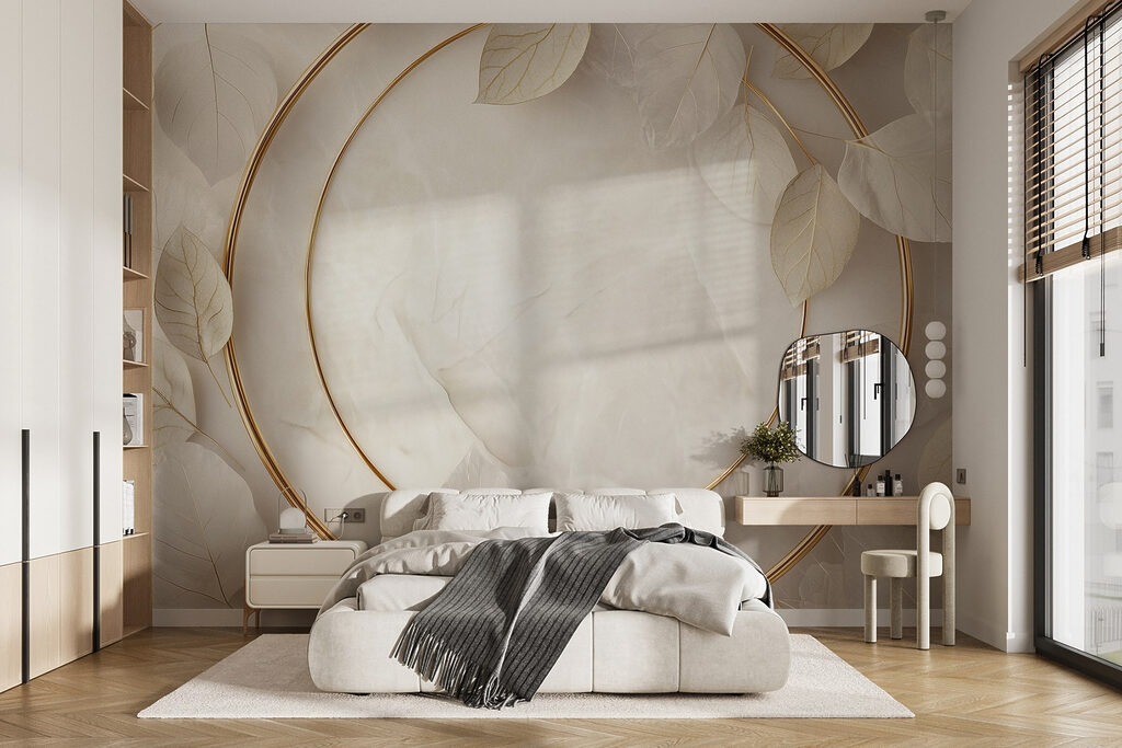 Elegant arrangement of soft leaves