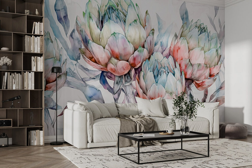 Delicate petals in soft watercolor hues Delicate petals in soft watercolor hues