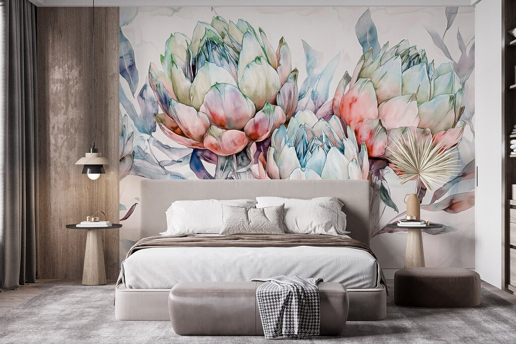 Delicate petals in soft watercolor hues Delicate petals in soft watercolor hues