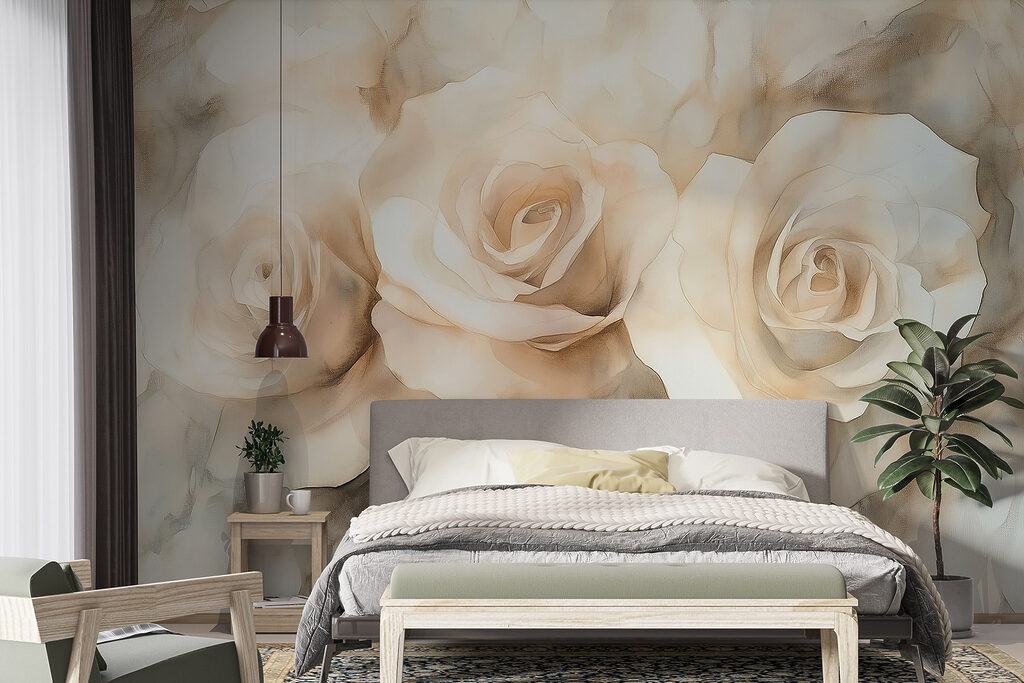 Group of white roses