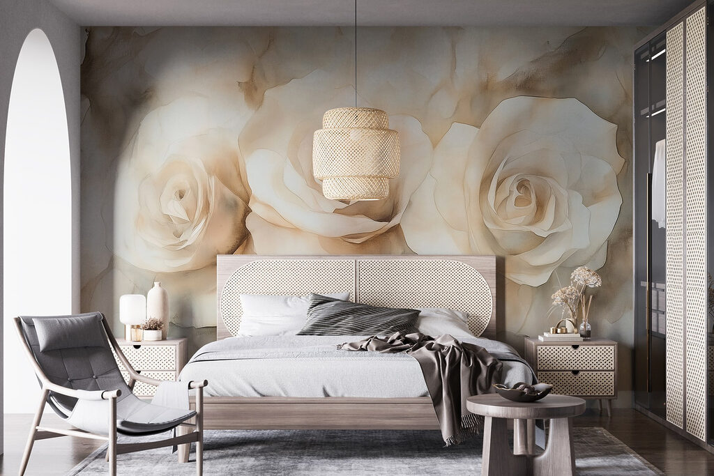 Group of white roses