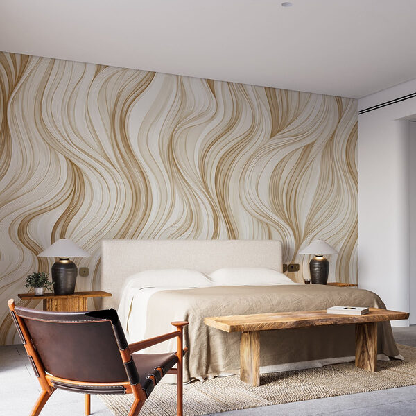 White and brown wavy pattern White and brown wavy pattern
