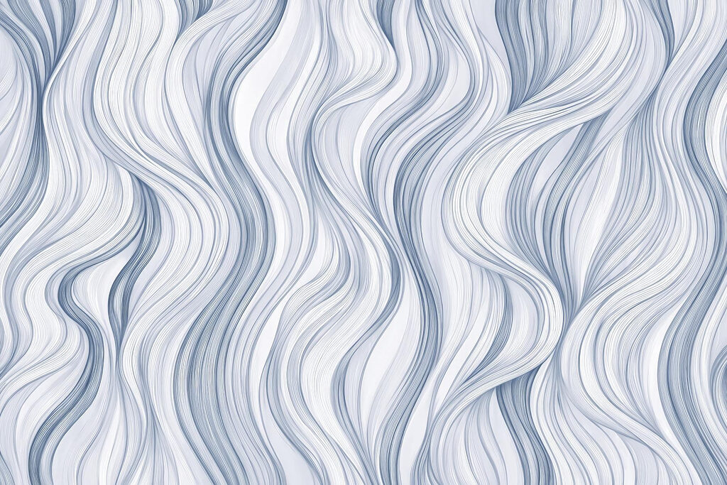 White and blue wavy pattern