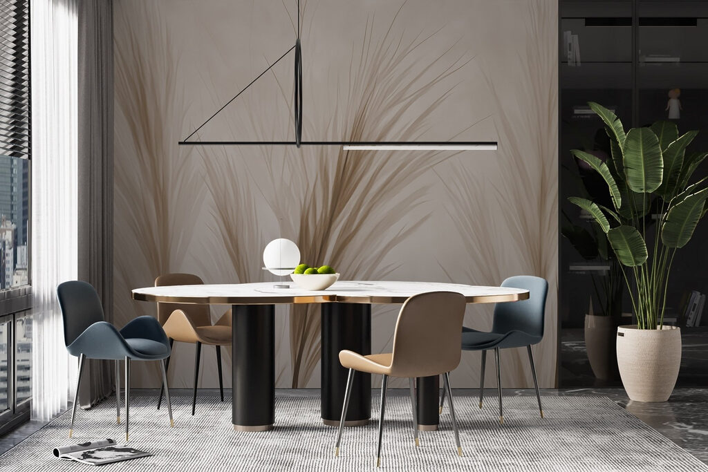 Delicate grass against a soft background