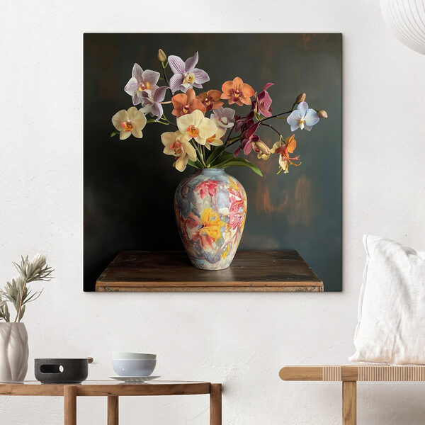 Vase with colorful flowers Vase with colorful flowers