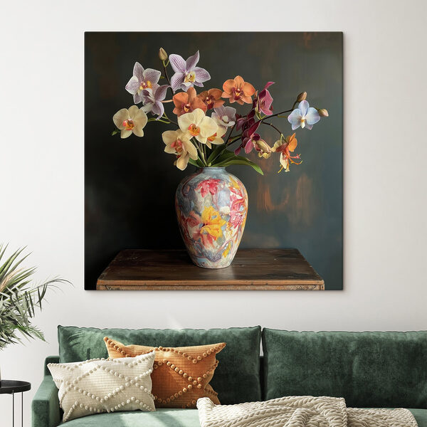 Vase with colorful flowers Vase with colorful flowers