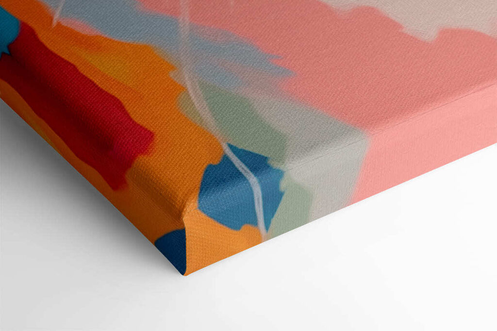 Colorful cat painting