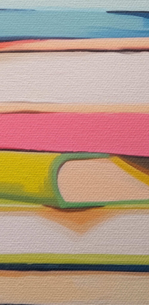 Stack of books on a table Stack of books on a table