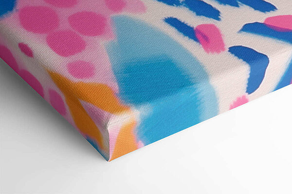 Colorful pattern with black and blue spots Colorful pattern with black and blue spots