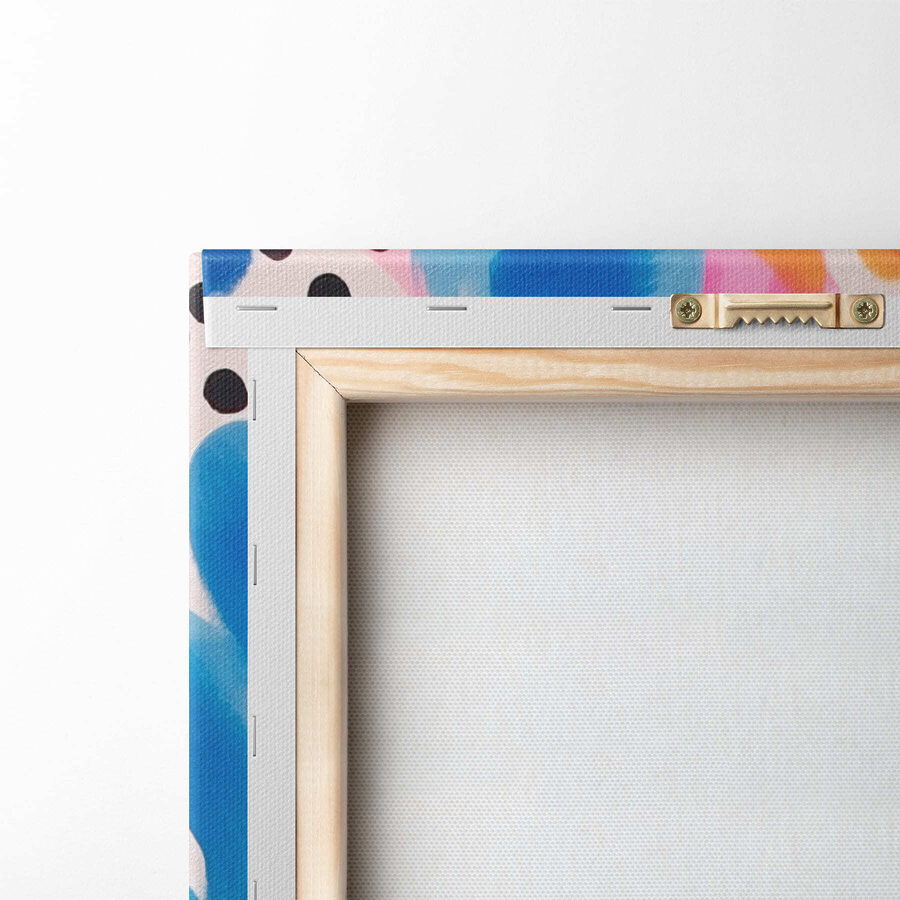 Colorful pattern with black and blue spots Colorful pattern with black and blue spots