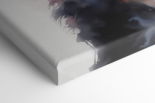 Cat with a white and black face