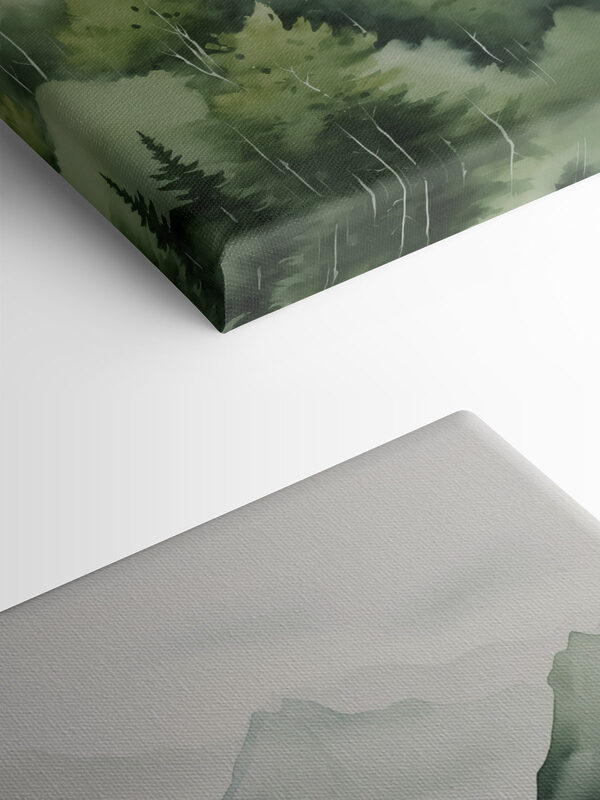 Painting of a mountain range Painting of a mountain range